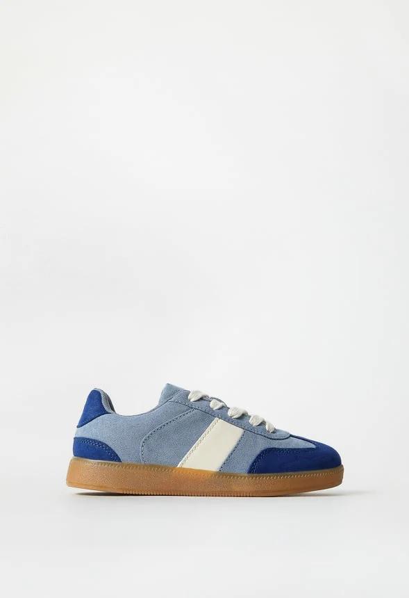 Pieced Faux Suede Sneaker - Image 3