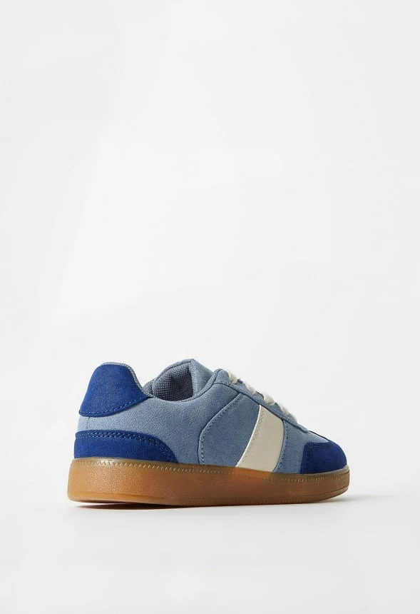 Pieced Faux Suede Sneaker - Image 4