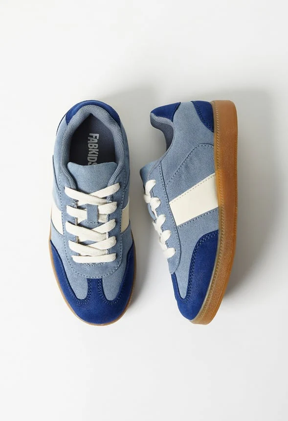 Pieced Faux Suede Sneaker - Image 5