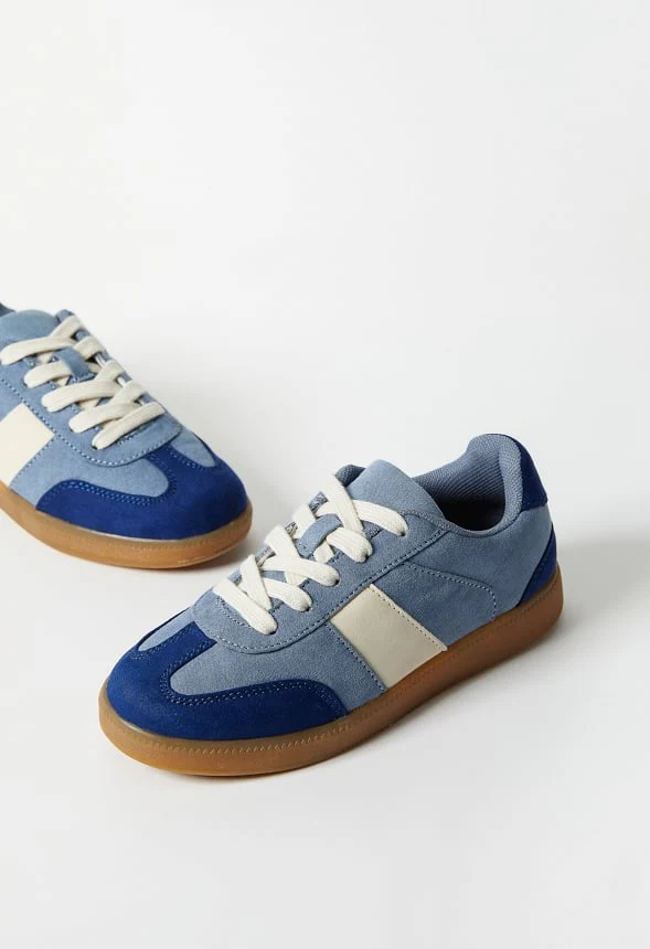 Pieced Faux Suede Sneaker - Image 7