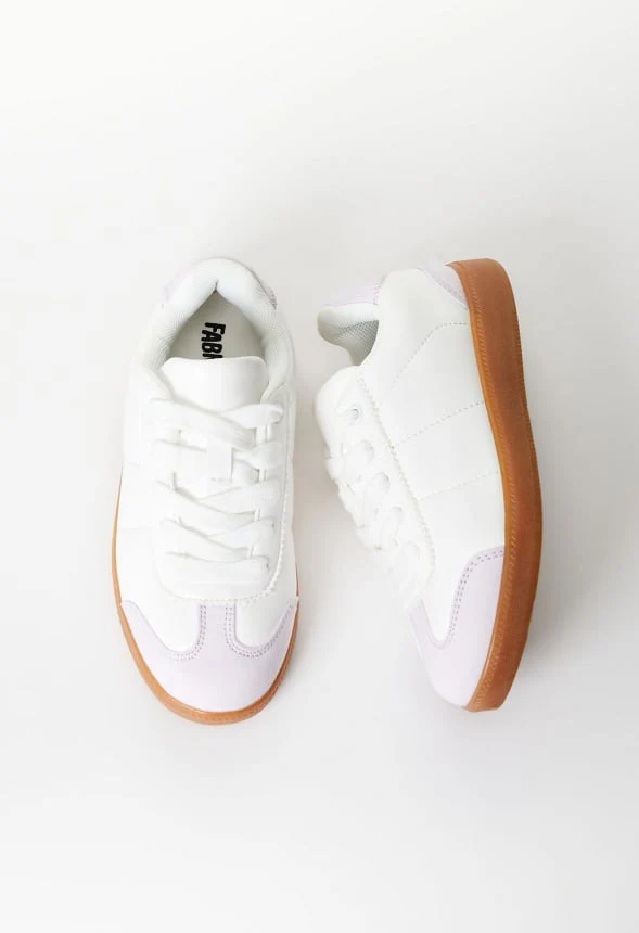 Pieced Lace Up Sneaker - Image 5