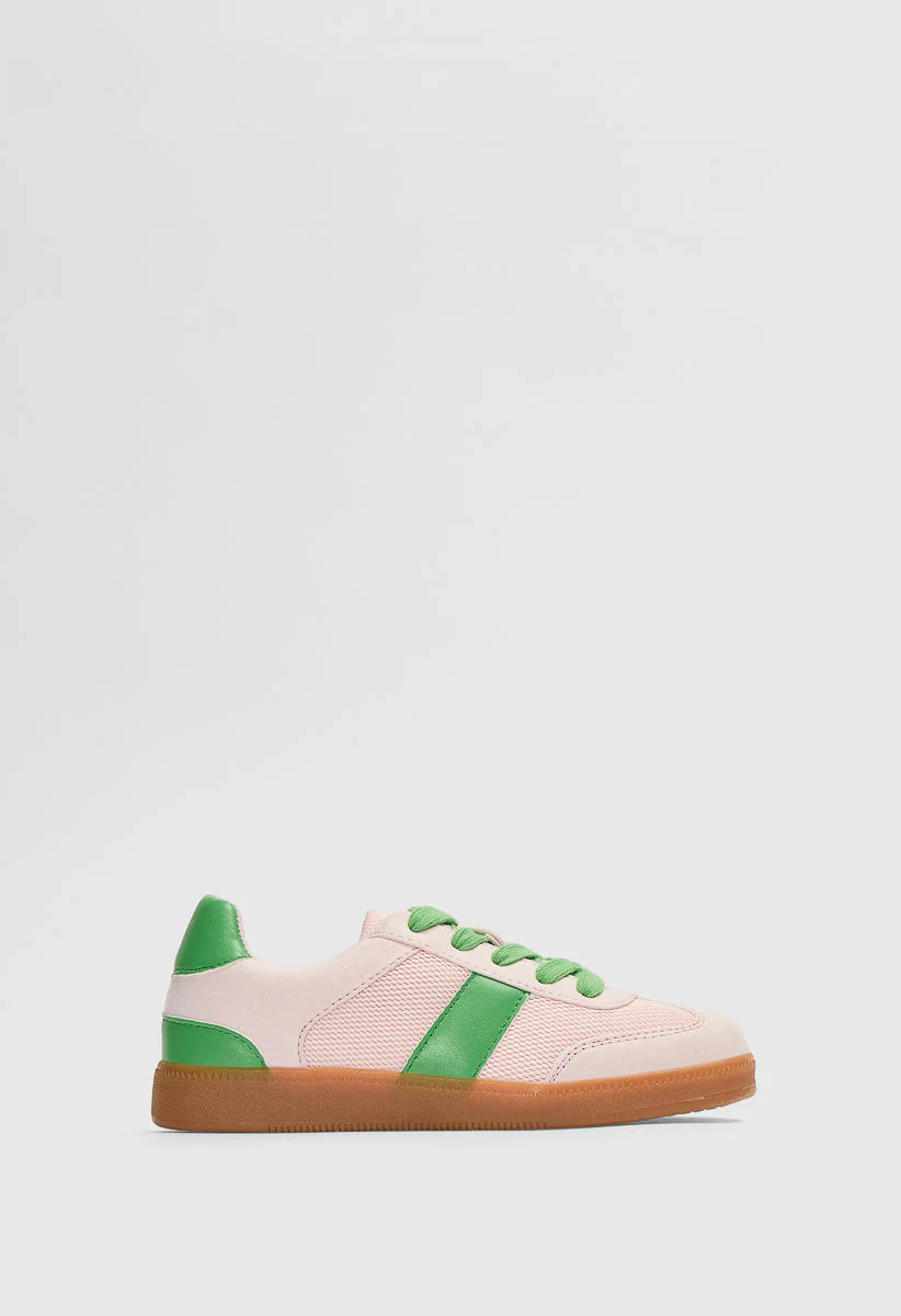 Pieced Lace Up Sneaker - Image 3