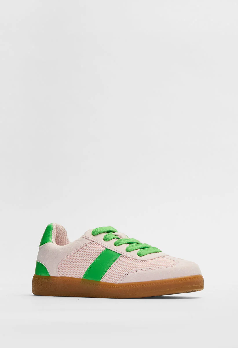 Pieced Lace Up Sneaker - Image 4
