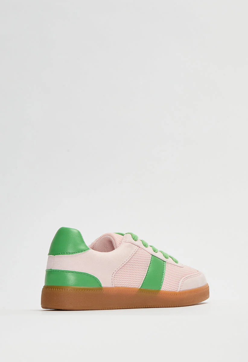 Pieced Lace Up Sneaker - Image 5