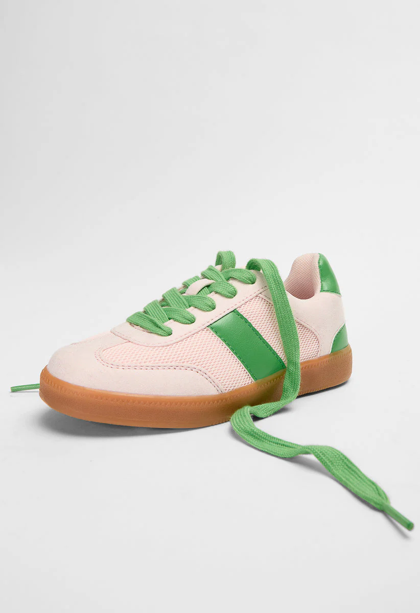 Pieced Lace Up Sneaker - Image 6