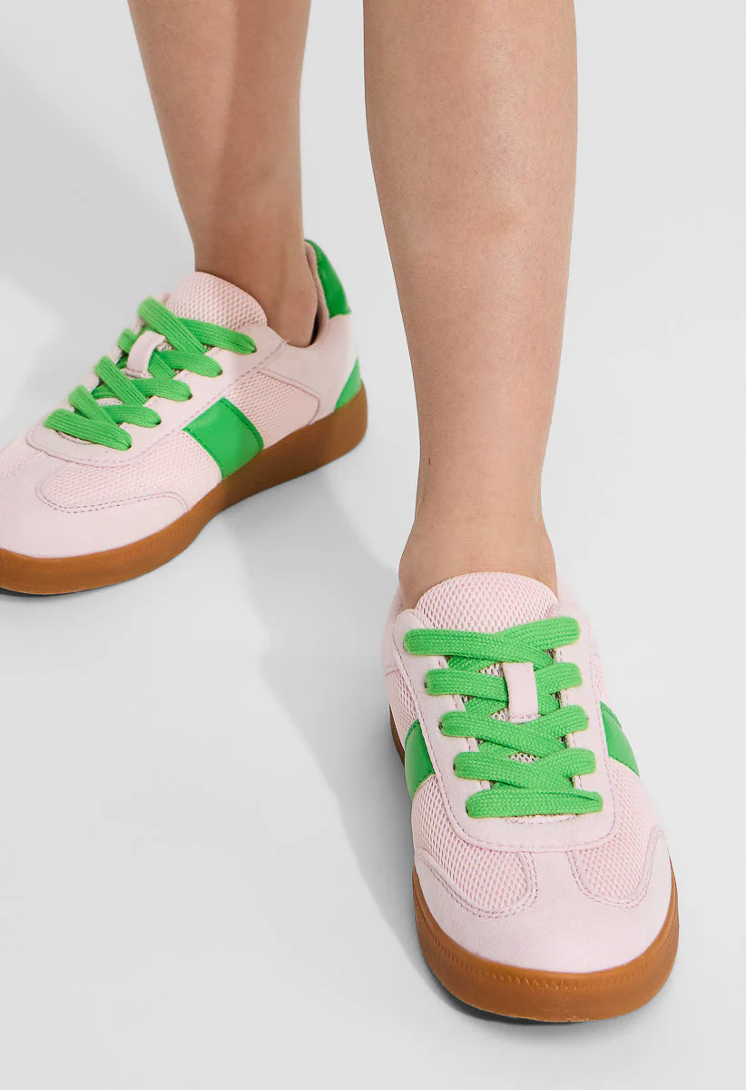 Pieced Lace Up Sneaker - Image 7
