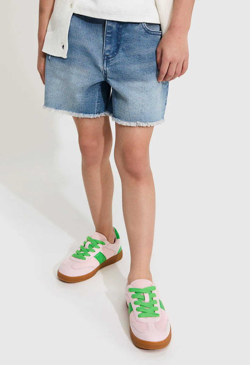 Pieced Lace Up Sneaker - Image 8