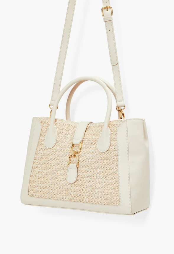 Pieced Satchel with Horsebit - Image 4