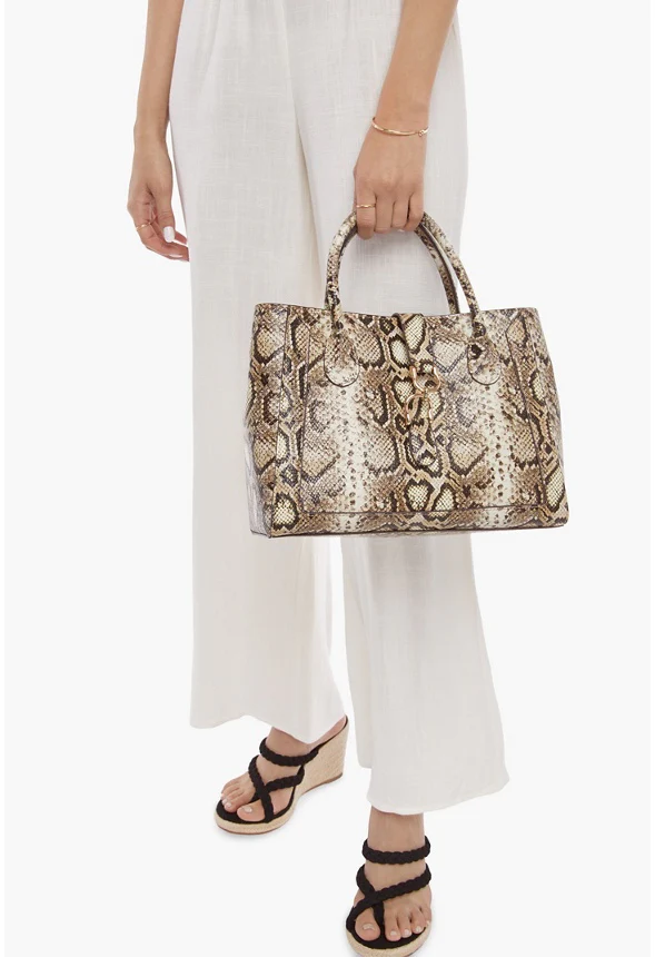Pieced Satchel with Horsebit - Image 3