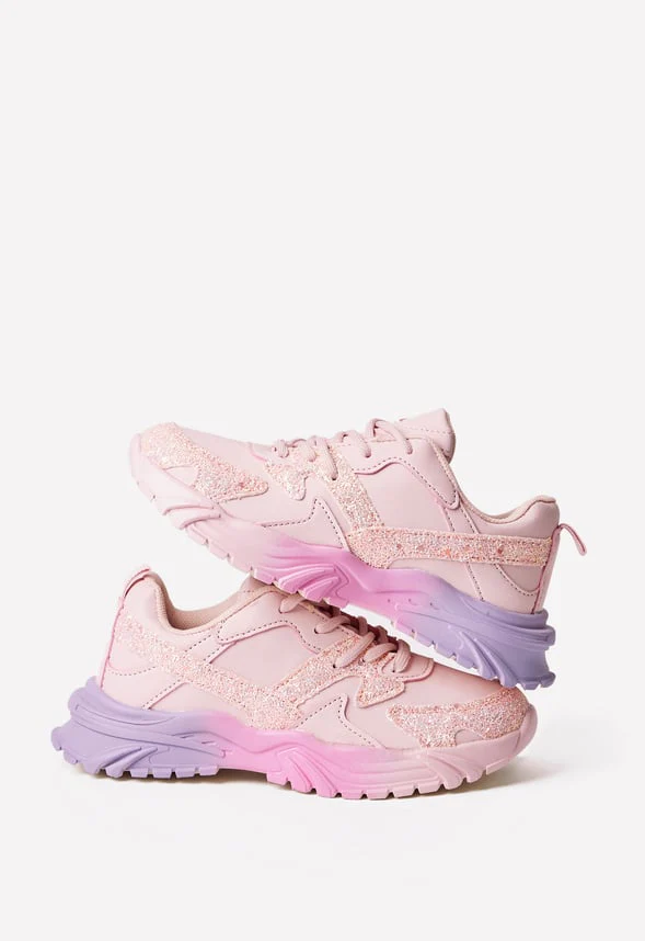 Pink Ombre Sole Athletic Sneaker - Image 3