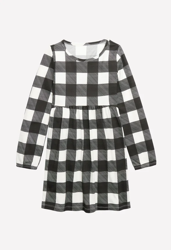 Plaid Babydoll Dress - Image 2