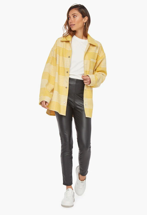 Plaid Flannel Shacket - Image 3