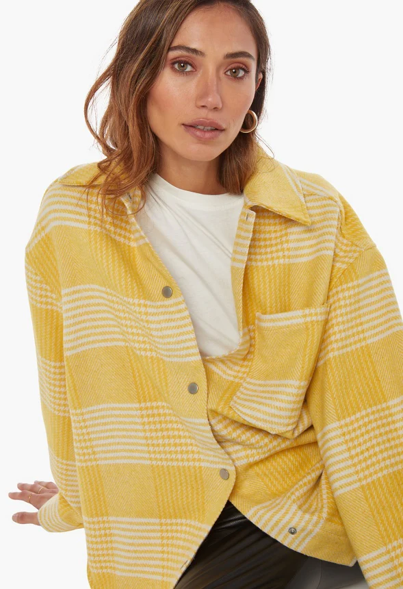 Plaid Flannel Shacket - Image 4