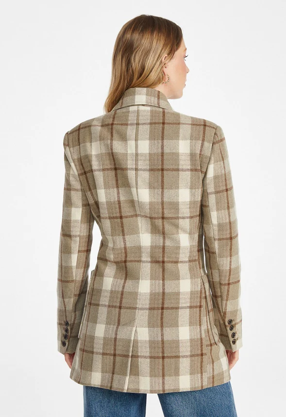 Plaid Peacoat - Image 2