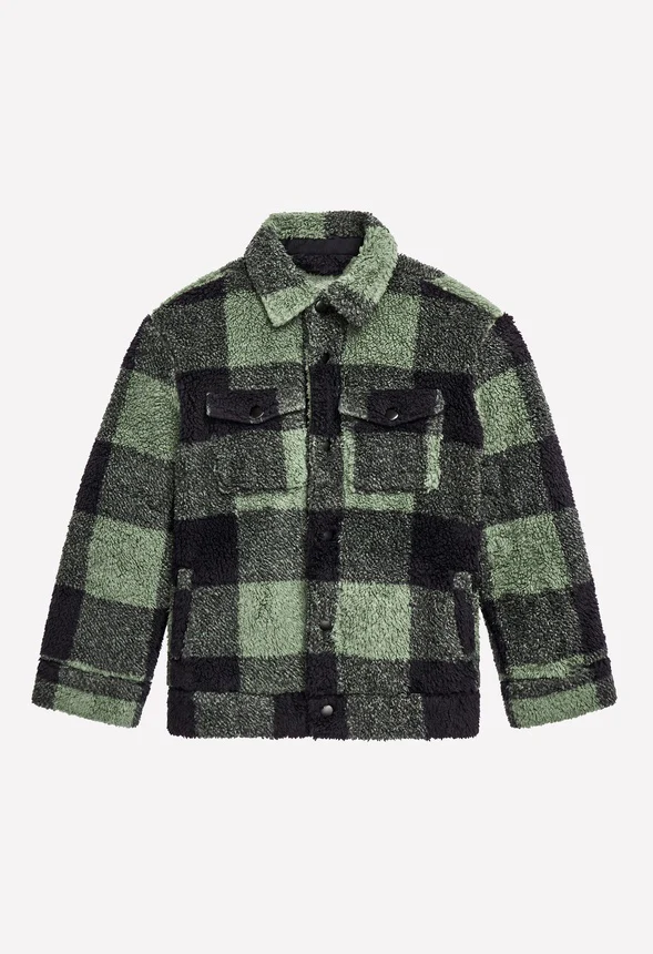 Plaid Sherpa Shacket - Image 2