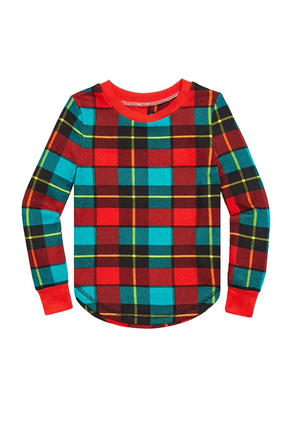Plaid Snug Fit Pajama Set - Image 3
