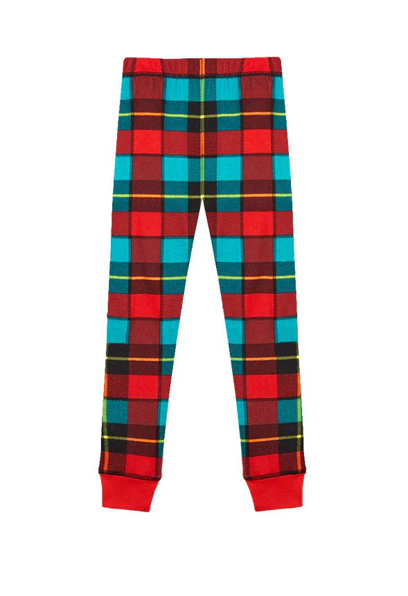 Plaid Snug Fit Pajama Set - Image 4
