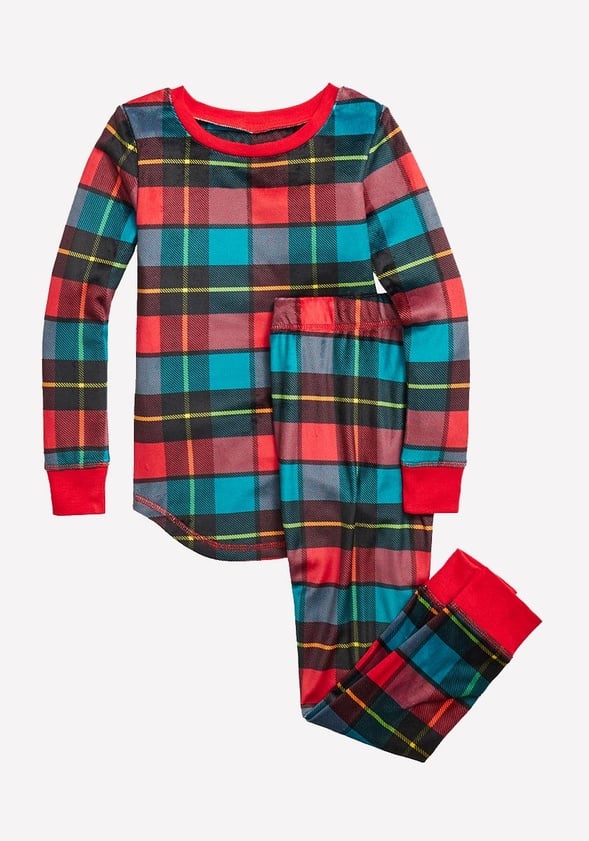 Plaid Snug Fit Sleep Set - Image 2