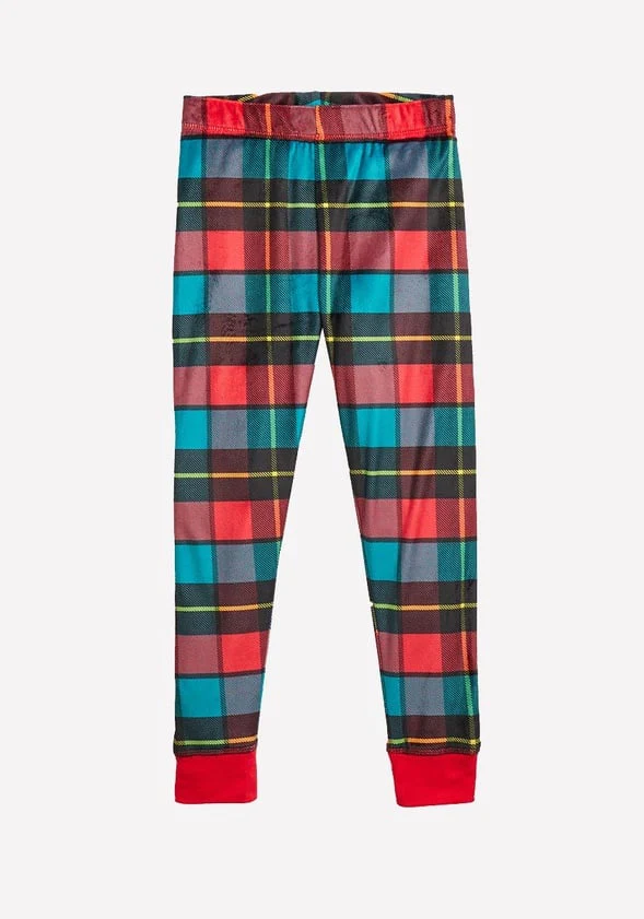 Plaid Snug Fit Sleep Set - Image 4