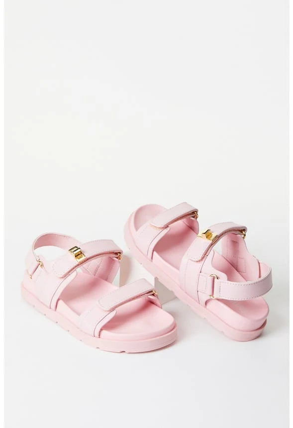 Platform Faux Leather Buckle Sandal - Image 5