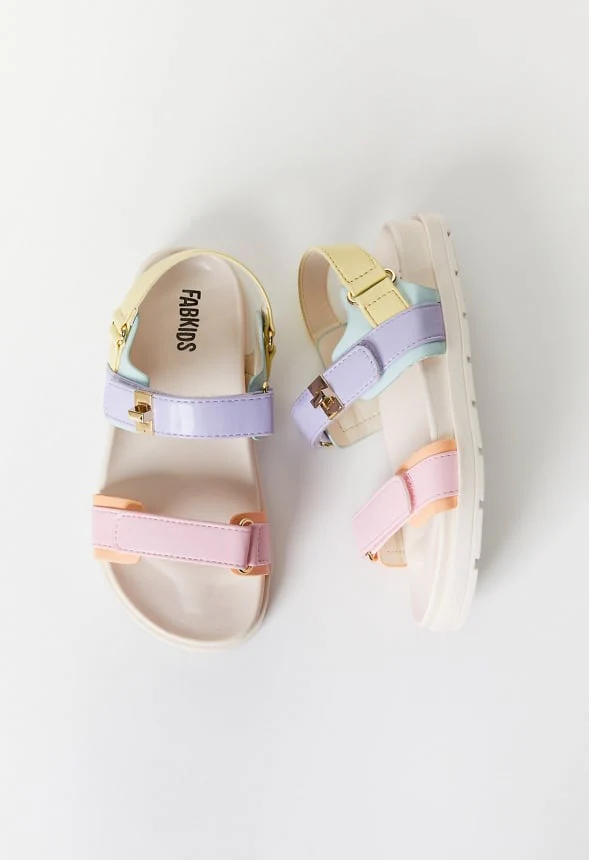 Platform Faux Leather Buckle Sandal - Image 6