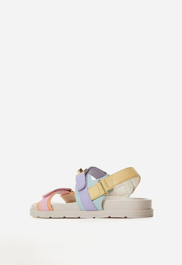 Platform Faux Leather Buckle Sandal - Image 7