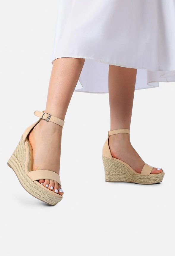 Platform One Strap Espadrille Wedge Sandal - Image 2