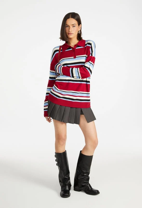 Pleated Micro Wrap Skort - Image 4