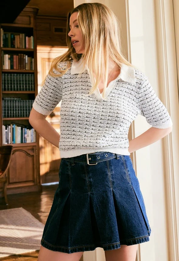 Pleated Mini Skirt - Image 6