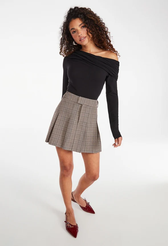 Pleated Mini Skirt - Image 5