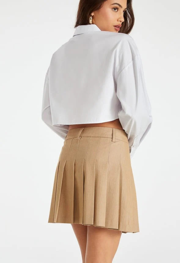 Pleated Mini Skirt - Image 2
