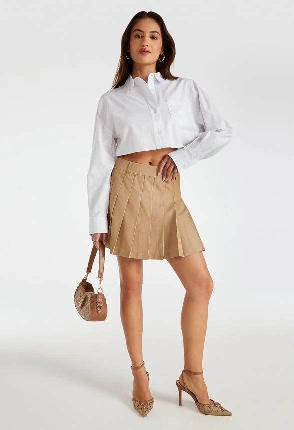 Pleated Mini Skirt - Image 4