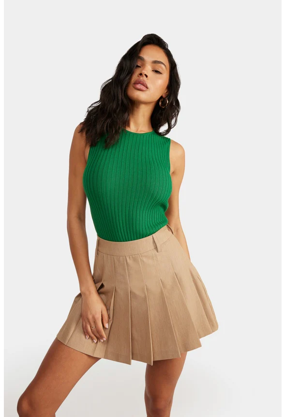 Pleated Mini Skirt - Image 5