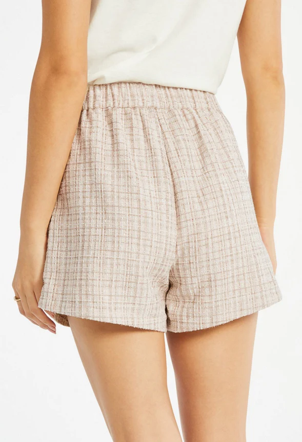 Pleated Tweed Shorts - Image 3