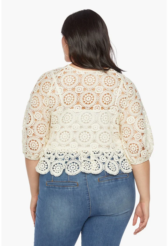 Plus Size Crochet Top - Image 2