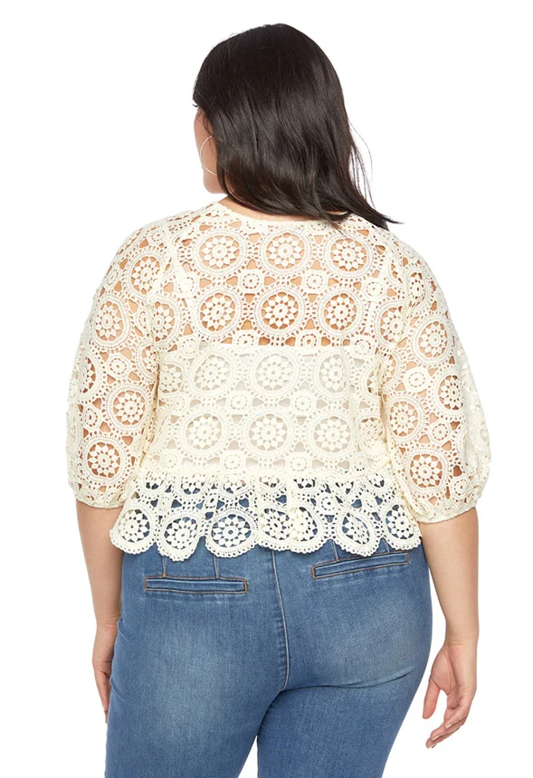 Plus Size Crochet Top - Image 2
