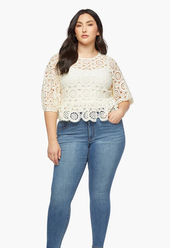 Plus Size Crochet Top - Image 4