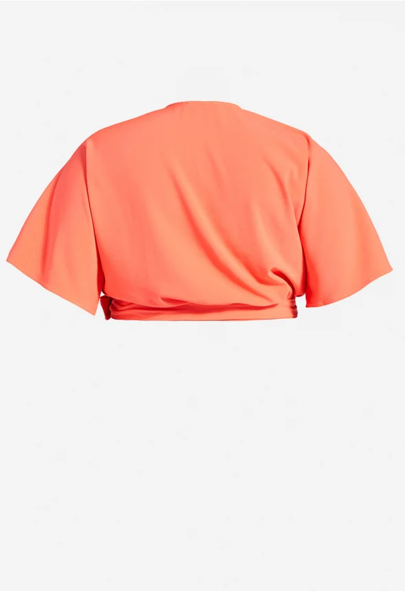 Plus Size Dolman Wrap Top - Image 2