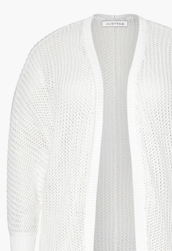 Plus Size Mesh Stitch Cardigan - Image 2
