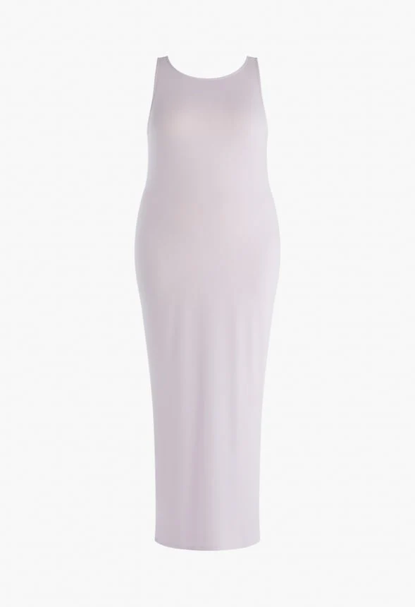 Plus Size Reversible Low Back Tank Maxi Dress