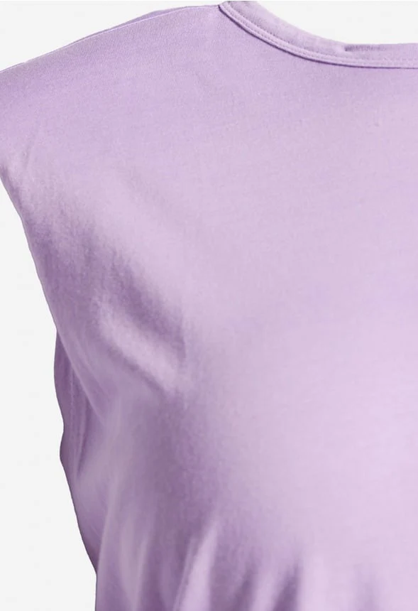 Plus Size Shoulder Pad Tee - Image 3