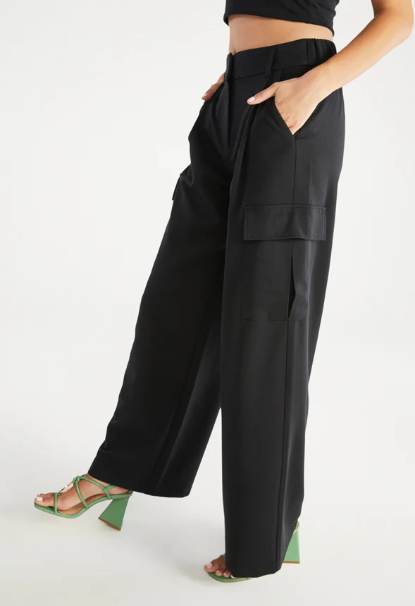 Pocket Wide Leg Trousers - Image 3