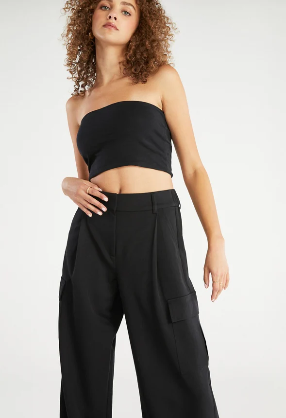 Pocket Wide Leg Trousers - Image 3