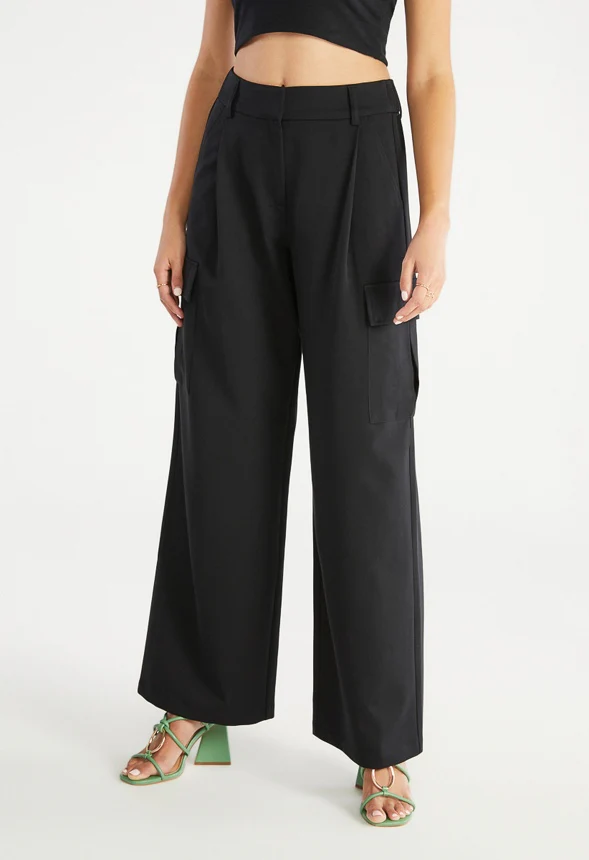 Pocket Wide Leg Trousers - Image 4
