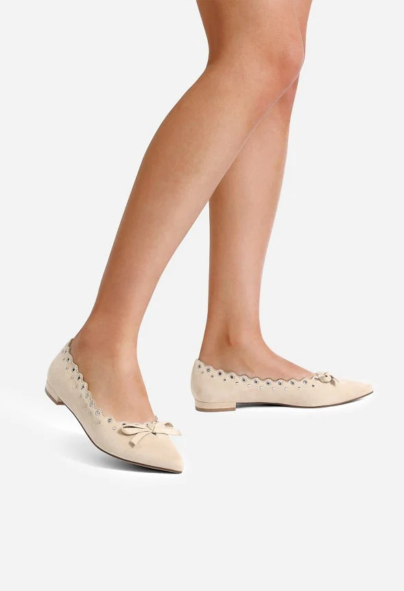 Pointed-Toe Bow Flats - Image 2