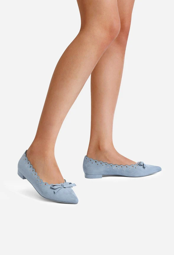 Pointed-Toe Bow Flats - Image 2