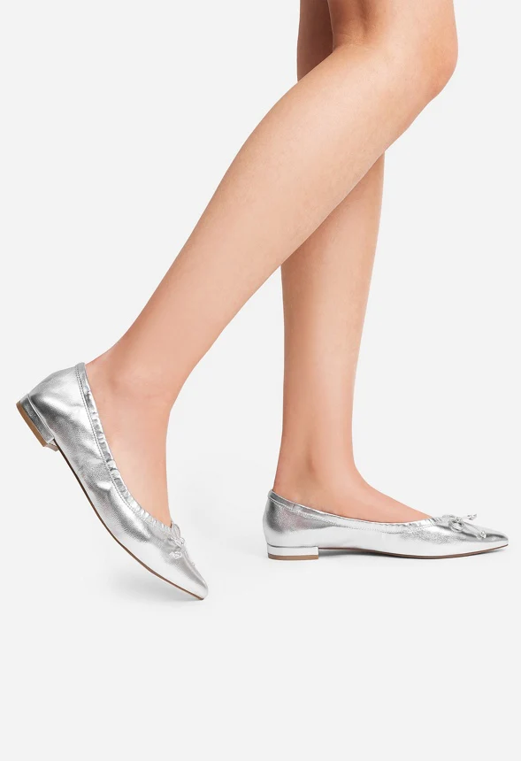 Pointed-Toe Bow Flats - Image 2