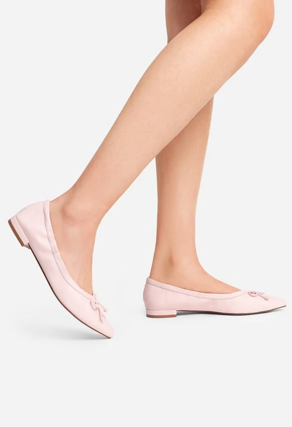 Pointed-Toe Bow Flats - Image 2