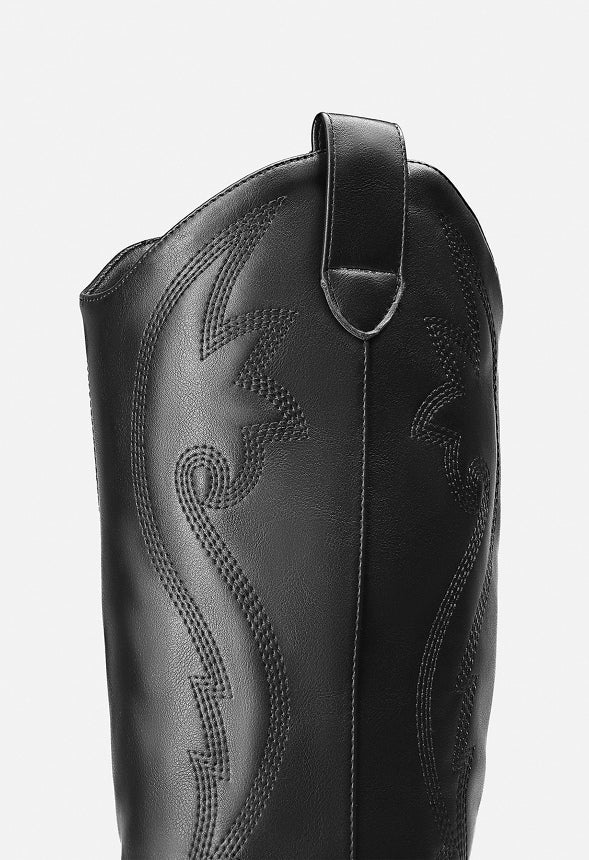 Pointed Toe Embroidered Cowboy Boot - Image 3