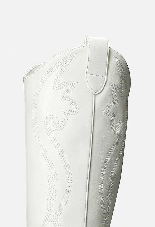 Pointed Toe Embroidered Cowboy Boot - Image 3